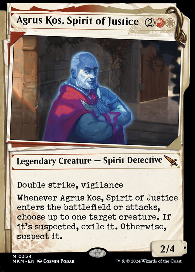 Agrus Kos, Spirit of Justice