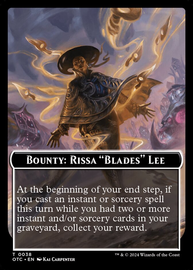 Bounty: Rissa "Blades" Lee // Wanted!