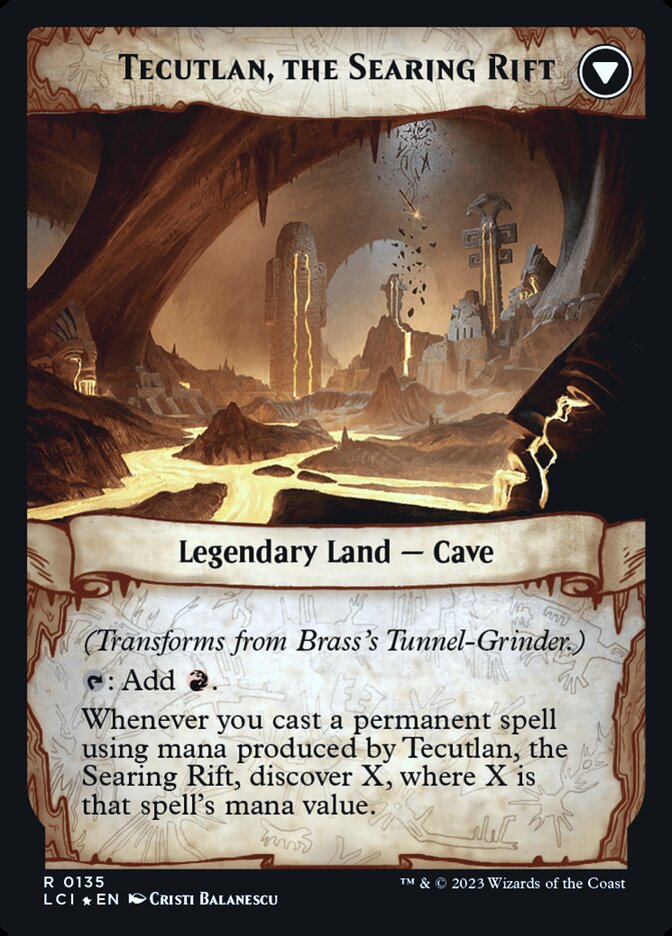 Brass's Tunnel-Grinder // Tecutlan, the Searing Rift