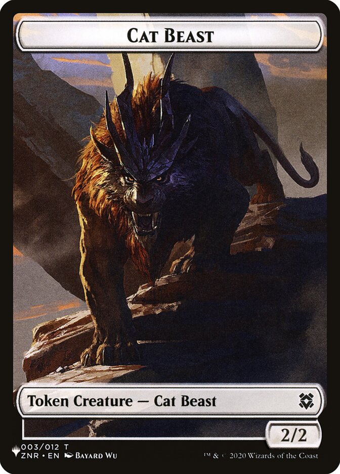 2/2 Cat Beast Token