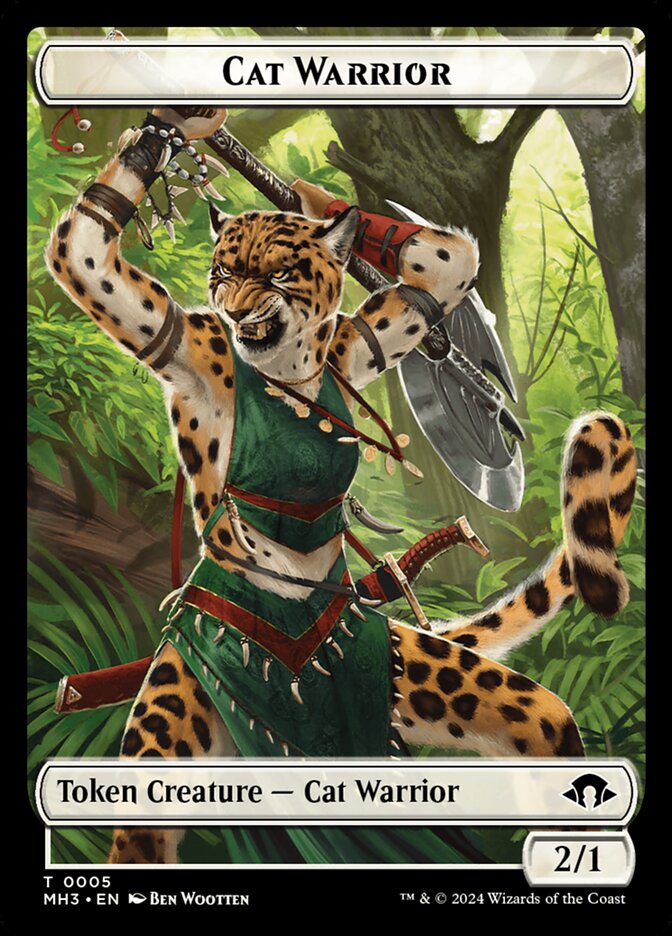 2/1 Cat Warrior Token