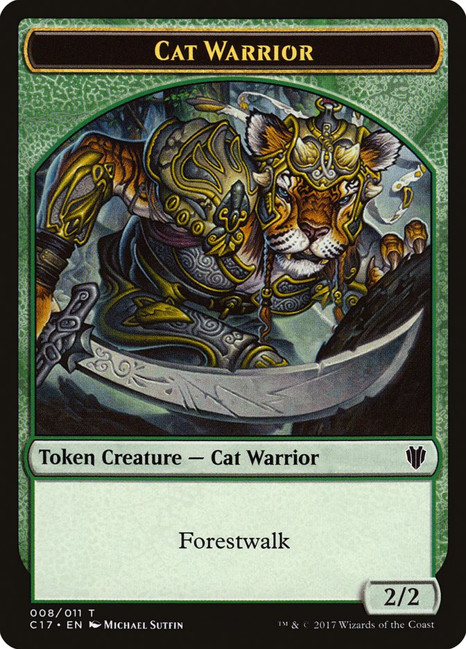 2/2 Cat Warrior Token