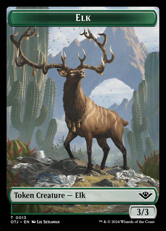 3/3 Elk Token