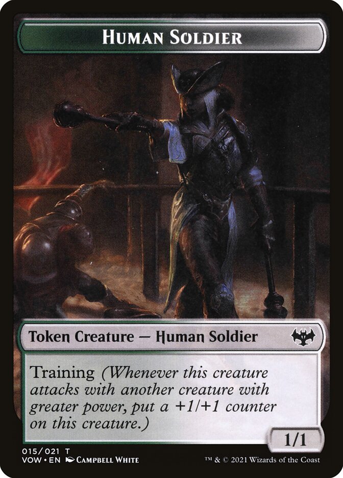 1/1 Human Soldier Token