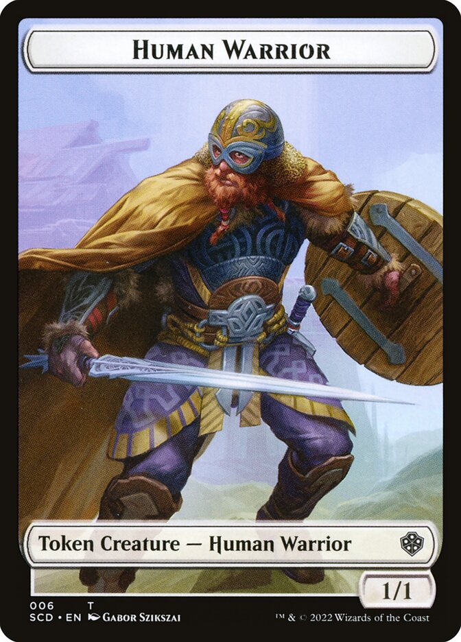 1/1 Human Warrior Token