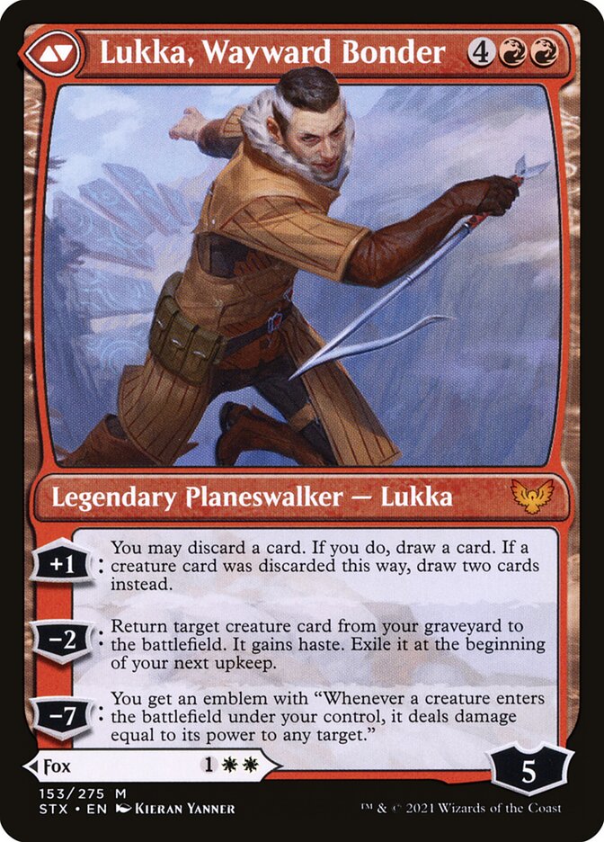 Mila, Crafty Companion // Lukka, Wayward Bonder