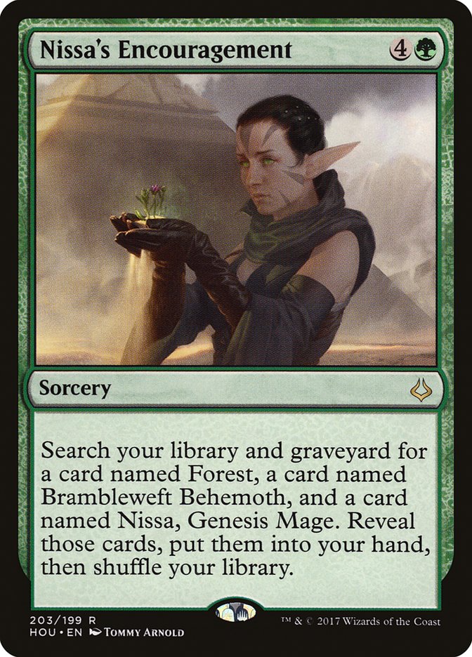 Nissa's encoragement