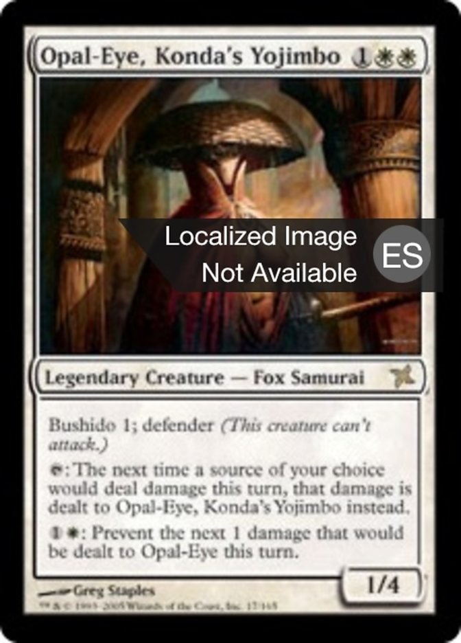 Opal-Eye, Konda's Yojimbo