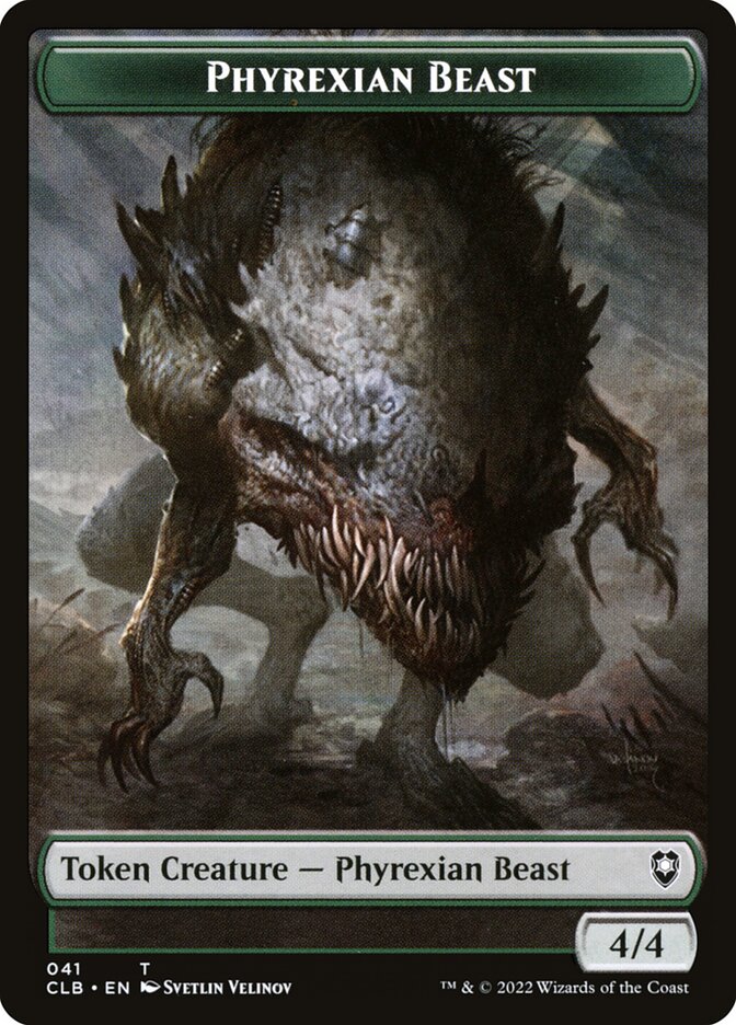 4/4 Phyrexian Beast Token