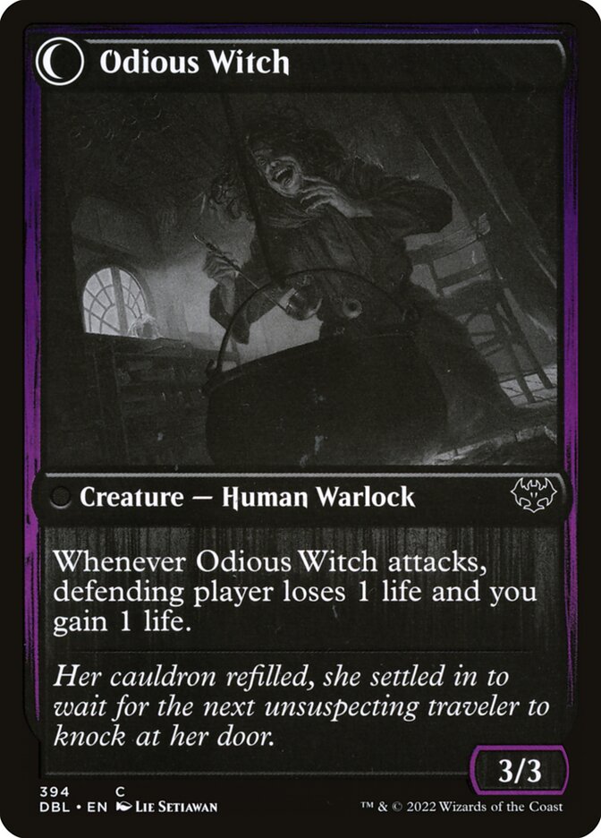 Ragged Recluse // Odious Witch