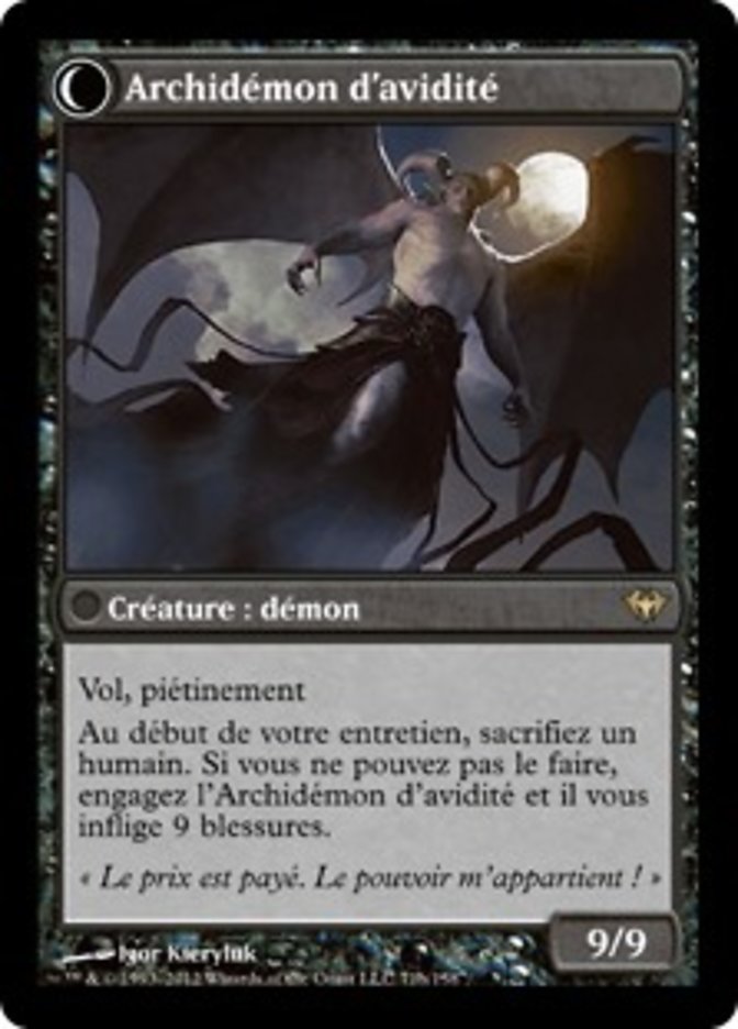 Ravenous Demon // Archdemon of Greed