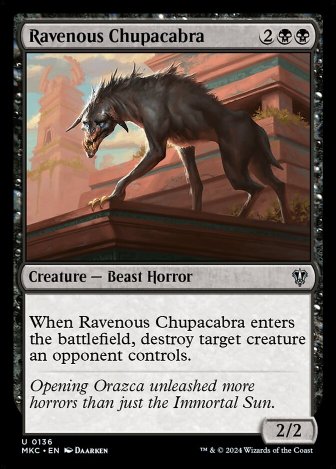Ravenous chubacabra
