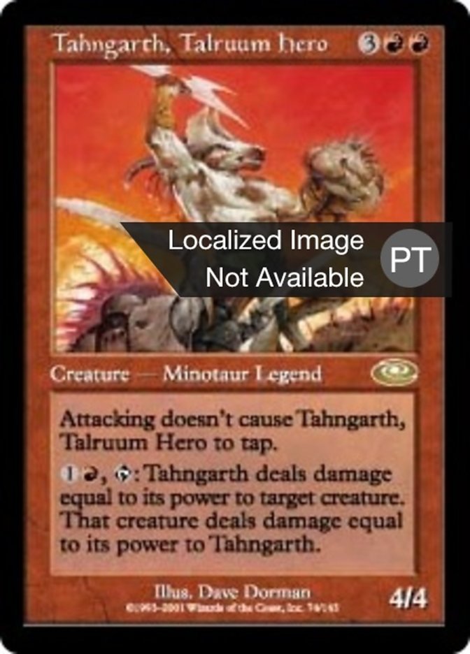 Tahngarth, Talruum Hero