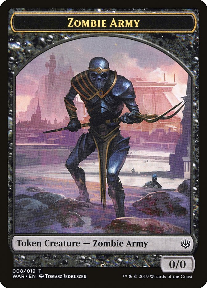 0/0 Zombie Army Token