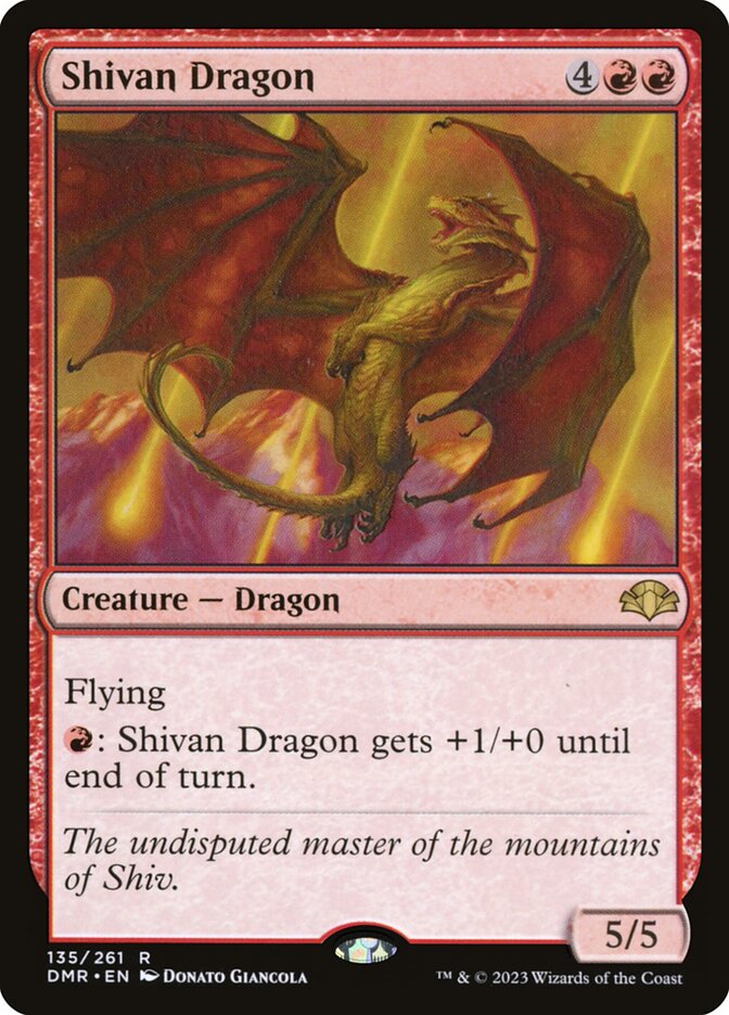 Shivan Dragon $300